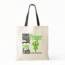 Non-Hodgkins Lymphoma Hope Love Faith Prayer Cross Canvas Bag