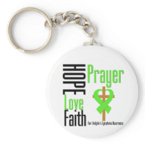 Non-Hodgkins Lymphoma Hope Love Faith Prayer Cross Key Chains