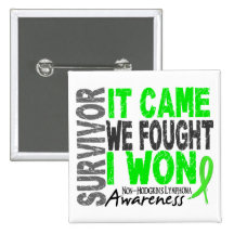 Non-Hodgkins Lymphoma Survivor It Came We Fought Pin