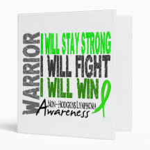 Non-Hodgkins Lymphoma Warrior 3 Ring Binders
