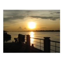 Nong Khai Sunset ... Isaan, Thailand Post Cards