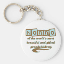 Nonno of Gifted Grandchildren Key Chain