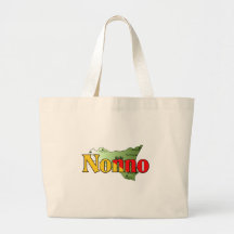 Nonno with Map of Sicily Tote Bags