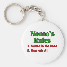 Nonno's (Italian Grandfather) Rules Keychains