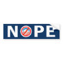 NOPE Anti Obama Bumper Sticker