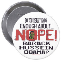 Nope Anti Obama Button