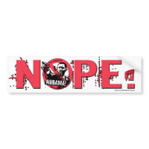 Nope Anti Obama Gear '08 Bumper Stickers