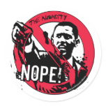 Nope Anti Obama Gear '08 Stickers