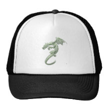 Norbert the Metallic Green Dragon Hat
