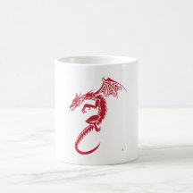 Norbert the Red Dragon Coffee Mugs