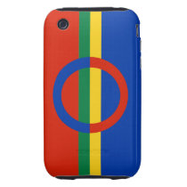 Nordic Circle Red Blue iPhone 3G/3GS Tough Iphone 3 Tough Cases