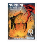 Nordini~ In Devils Hell Vintage Magic Act Postcard
