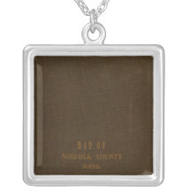 Norfolk County, Massachusetts Personalized Necklace