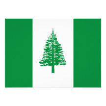 Norfolk Island Flag Custom Invitations