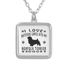 Norfolk Terrier designs Personalized Necklace