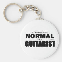Normal Guitarist Keychain
