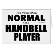 Normal Handbell Player Greeting Card