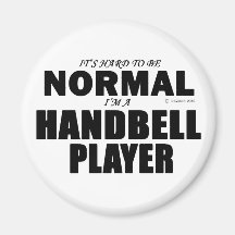 Normal Handbell Player Refrigerator Magnet