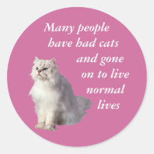 Normal Lives Round Stickers