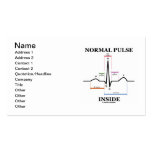 Normal Pulse Inside (ECG/EKG Electrocardiogram) Business Cards