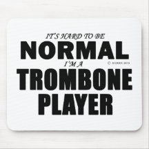 Normal Trombone Player Mouse Pad