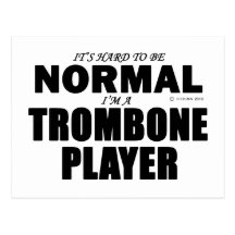 Normal Trombone Player Postcard