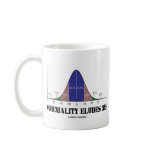Normality Eludes Me (Bell Curve Humor) Coffee Mug