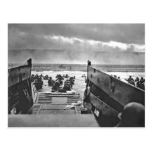 Normandy Invasion at D-Day - 1944 Post Card