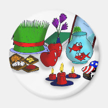 Norooz Cartoon Magnet