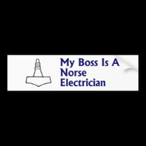Norse Electrician Bumper Sticker bumper stickers