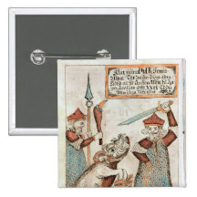 Norse god Tyr losing his hand to the bound wolf Pins