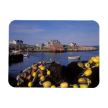 North America, Canada, Nova Scotia, Peggy's Rectangle Magnets