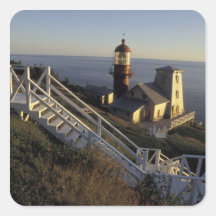 North America, Canada, Quebec, Gaspe Peninsula 2 Square Stickers
