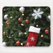 North America. Christmas decorations on tree. 5 Mousepads