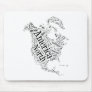 North America in Tagxedo Mousepads