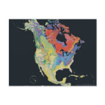 North_america_terrain_2003_map Post Card
