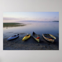 North America, US, ME, Boats on the shore of