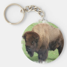 North American Bison Keychain