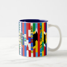 North American Flags Mug