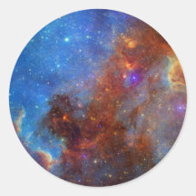 North American Nebulae of ancient stars Round Stickers