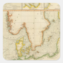North, Baltic seas Sticker