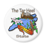 North Carolina Blue The Tar Heel State BirdFlower Magnets