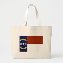 North Carolina Flag Canvas Bag