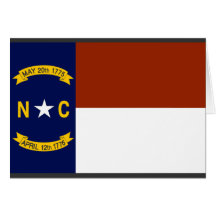 North Carolina Flag Card