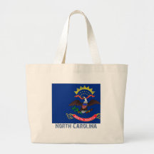 North Carolina Flag Map Bag