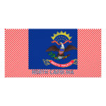 North Carolina Flag Map Photo Card Template