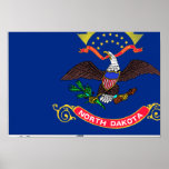 North Carolina Flag Map Print