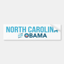 North Carolina For Barack Obama Biden Bumper Bumper Sticker