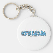 North Carolina Graffiti Key Chains