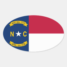 North Carolina Oval sticker